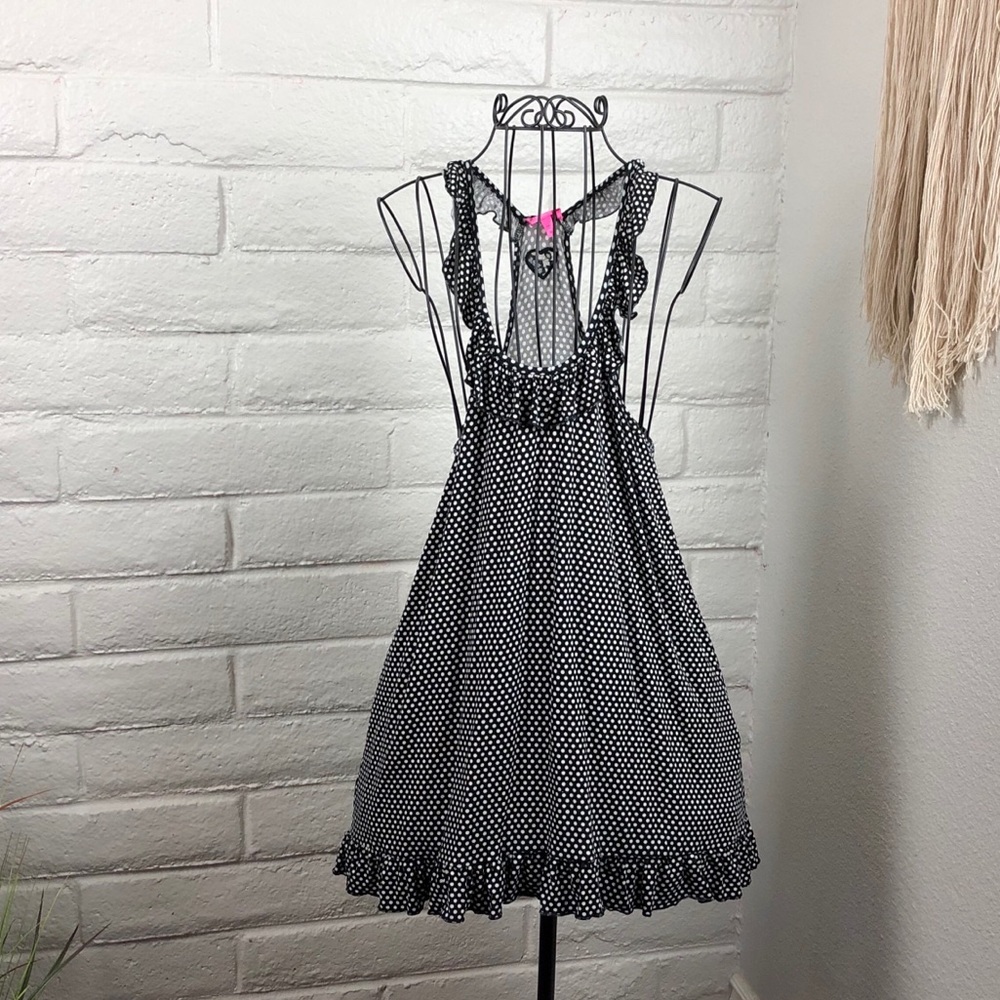 Betsy Johnson polka-dot racerback tank